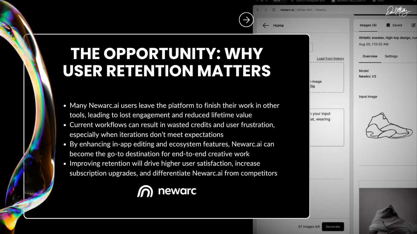 Newarc pitch, why user retention matters