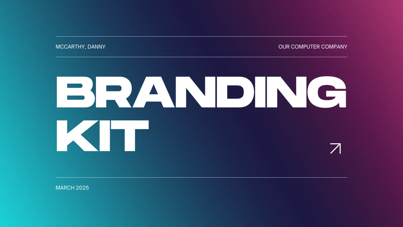 Co-Founder / CCO For A Startup